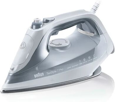 Braun Plancha de Vapor BRAUN TexStyle 7 SI7088GY (Chorro Vapor: 230 g/min - Suela: Eloxal)