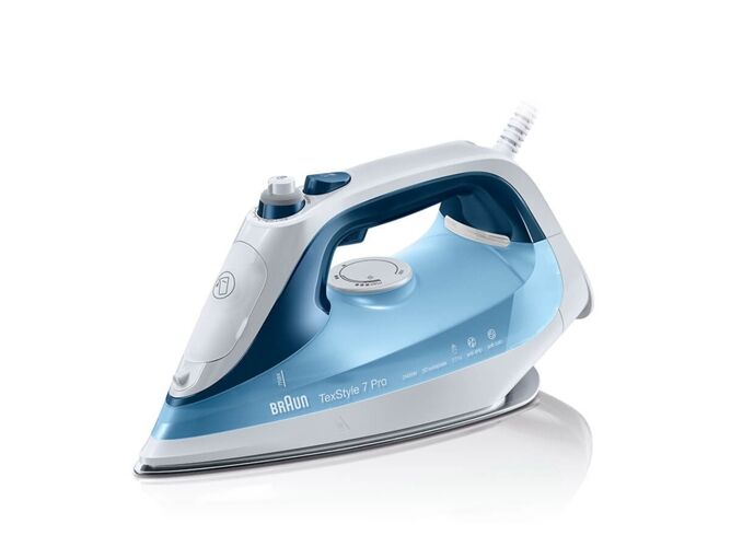 Braun Plancha de Vapor BRAUN SI7062BL (Chorro Vapor: 225 g/min - Suela: Eloxal 3D)