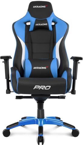 AKRACING Silla Gaming AKRACING Pro (Hasta 150 kg - Elevador a Gas Clase 4 - Azul)