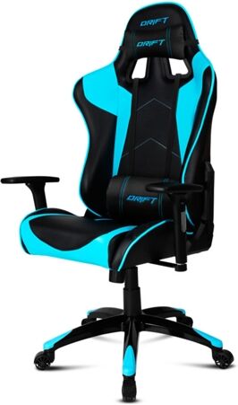 DRIFT Silla Gaming DRIFT DR300 (Hasta 150 kg - Elevador a Gas Clase 4 - Negro y Azul) DRIFT Silla Gaming DRIFT DR300 (Hasta 150 kg - Elevador a Gas Clase 4 - Negro y Azul)