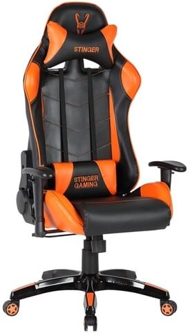 WOXTER Silla Gaming WOXTER Stinger Station (Hasta 150 kg - Elevador a Gas Clase 4 - Negro y Naranja) WOXTER Silla Gaming WOXTER Stinger Station (Hasta 150 kg - Elevador a Gas Clase 4 - Negro y Naranja)