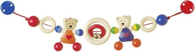 GOKI Juguete colgante GOKI Pram Chain Heart With Clips GOKI Juguete colgante GOKI Pram Chain Heart With Clips