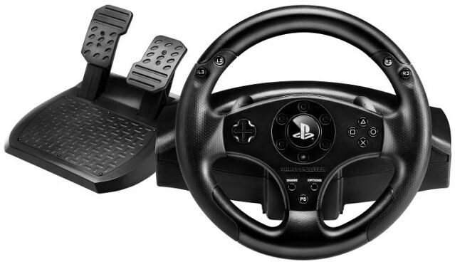 Thrustmaster Volante + Pedales THRUSTMASTER T80 (Multiplataformas - Negro) Thrustmaster Volante + Pedales THRUSTMASTER T80 (Multiplataformas - Negro)