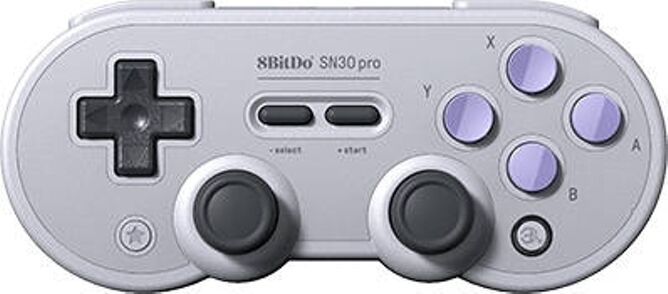 8BITDO Mando Inalámbrico 8BITDO SN30 Pro (Multiplataforma - Gris)