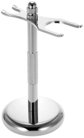 Soporte Doble cromado para Brocha y Maquinilla Soporte Doble cromado para Brocha y Maquinilla