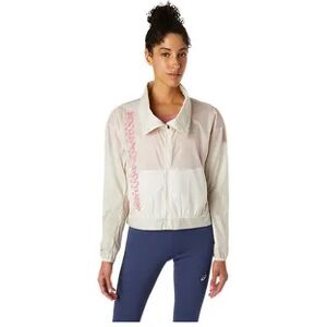 Asics RUN - Chaqueta mujer birch/smokey rose