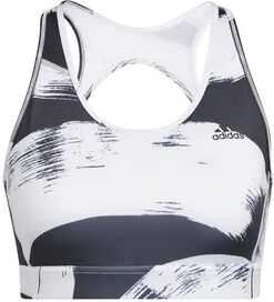 Adidas Performance GRAPHIC SPORTS BRA - Sujetador deportivo mujer black/white/print