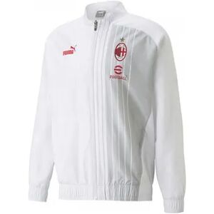 Puma ACM PREMATCH - Chaqueta hombre white/tango red