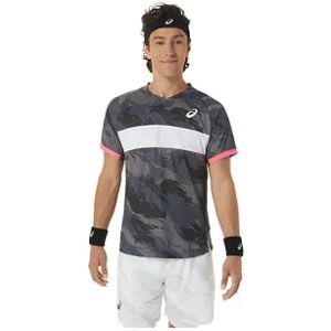 Asics MATCH GRAPHIC SS - Camiseta hombre carrier grey