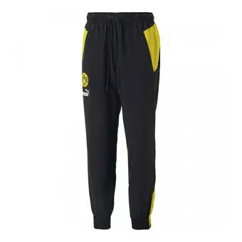 Puma BVB - PantalÃ³n de chÃ¡ndal hombre puma black/cyber yellow