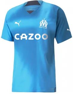 Puma OLYMPIQUE DE MARSEILLE 3RD AUTHENTIC 22/23 - Camiseta hombre bleu azur/mykonos blue