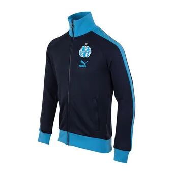 Puma OM HERITAGE T7 - Sudadera hombre parisian night/bleu azur/french night/bleu azur