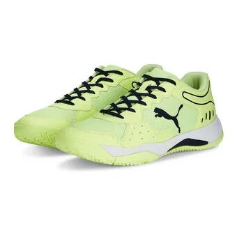 Puma SOLARSMASH RCT - Zapatillas de pÃ¡del hombre fast yellow/puma navy/puma white