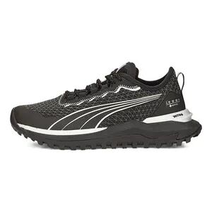 Puma VOYAGE NITRO 2 GTX - Zapatillas de trail mujer puma black/metallic silver