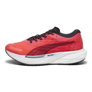 Puma DEVIATE NITRO 2 - Zapatillas de running mujer fire orchid/puma black/icy blue