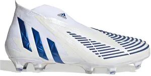 Adidas PREDATOR EDGE+ FG - Botas de fÃºtbol ftwwht/hirblu/ftwwht