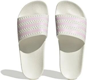 Adidas Originals ADILETTE - Zapatillas mujer owhite/clpink/owhite