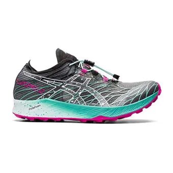 Asics FUJISPEED - Zapatillas de trail mujer fuji speed black/soothing sea