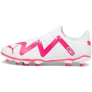 Puma FUTURE PLAY FG/AG - Botas de fÃºtbol con tacos moldeados hombre white/fire orchid