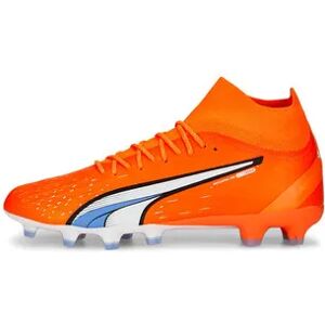 Puma ULTRA PRO - Botas de fÃºtbol con tacos moldeados hombre ultra orange/puma white/blue glimmer