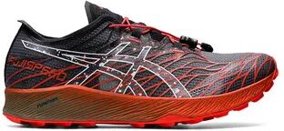 Asics FUJISPEED - Zapatillas de trail hombre black/cherry tomato