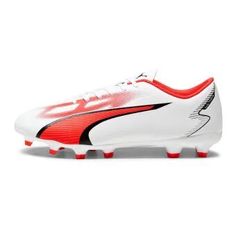 Puma ULTRA PLAY FG/AG - Botas de fÃºtbol con tacos moldeados hombre white/puma black/fire orchid