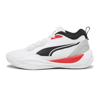 Puma PLAYMAKER PRO PLUS - Zapatillas de baloncesto hombre white/for all time red