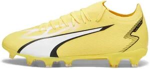 Puma ULTRA MATCH FG/AG - Botas de fÃºtbol con tacos moldeados hombre yellow blaze/puma white/puma black