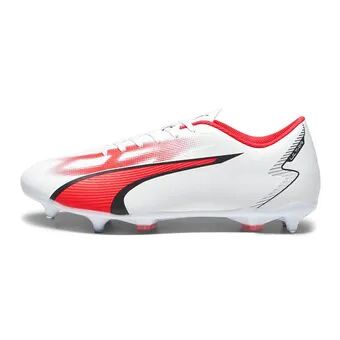 Puma ULTRA PLAY MXSG - Botas de fÃºtbol hombre white/puma black/fire orchid