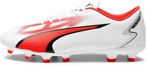 Puma ULTRA PLAY FG/AG - Botas de fÃºtbol con tacos moldeados hombre white/puma black/fire orchid