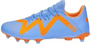 Puma FUTURE PLAY - Botas de fÃºtbol con tacos moldeados hombre blue glimmer/puma white/ultra orange