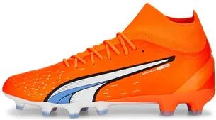 Puma ULTRA PRO - Botas de fÃºtbol con tacos moldeados hombre ultra orange/puma white/blue glimmer