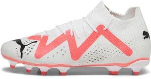 Puma FUTURE MATCH FG/AG - Botas de fÃºtbol con tacos moldeados hombre white/puma black/fire orchid