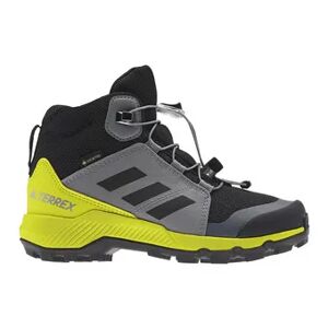Adidas Terrex GTX K - Zapatillas de senderismo junior cblack/grethr/aciyel