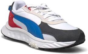 Puma WILD RIDER ROLL - Zapatillas junior white blue red