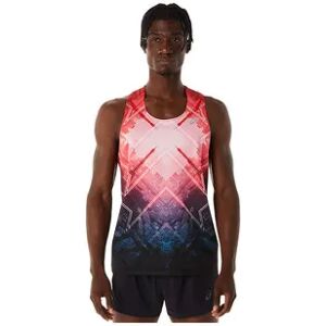 Asics MARATHON - Camiseta de tirantes hombre pink rave/diva pink/indigo blue