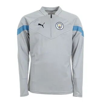 Puma MCFC TR 1/4 - Camiseta hombre gray violet/team light blue