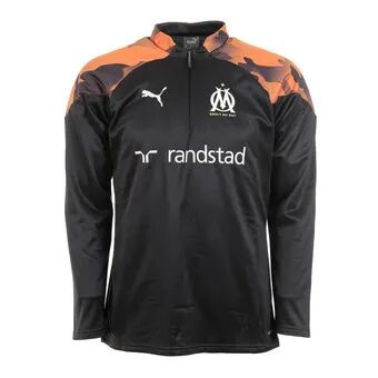 Puma OM TRG - Sudadera hombre black/rickie orange