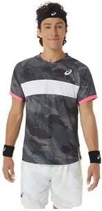 Asics MATCH GRAPHIC SS - Camiseta hombre carrier grey