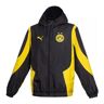 Puma BVB PREM WOV - Chaqueta hombre black/cyber yellow