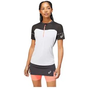 Asics FUJITRAIL - Camiseta mujer graphite grey/brilliant white