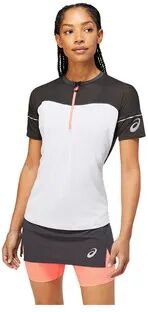 Asics FUJITRAIL - Camiseta mujer graphite grey/brilliant white