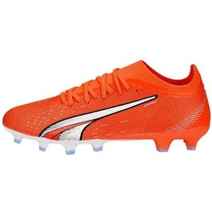 Puma ULTRA MATCH - Botas de fÃºtbol hombre ultra orange/puma white/blue glimmer