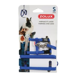 Zolux Arnés Azul con correa azul para roedores