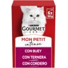 Gourmet Mon Petit Selección Carnes en salsa sobre para gatos