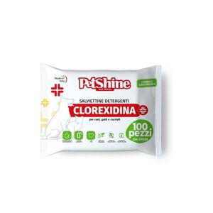 Petshine Toallitas Húmedas con Clorhexidina para perros y gatos– Pack