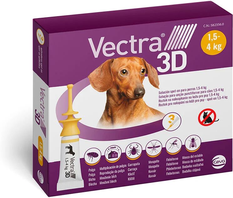 Vectra 3D Pipetas Antiparasitarias para perros