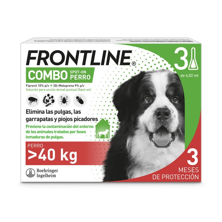 Frontline Combo Pipetas Antiparasitarias para perros gigantes