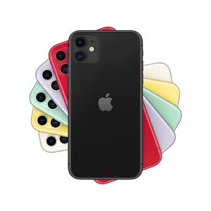 Apple iPhone 11, Negro, 128 GB, 6.1" Liquid Retina HD, Chip A13 Bionic, iOS
