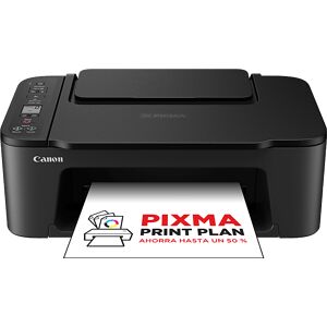 Impresora multifunción - Canon PIXMA TS3550i, Inyección tinta, 2 cartuchos FINE (negro y color), 7.7 ppm, WiFi, Compatible con Print Plan, Negro